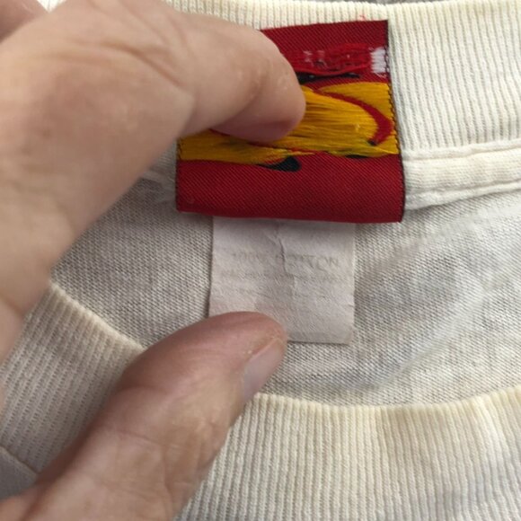 Vintage St. Clair Apparel Mens Indy 500 T-Shirt Large Short Sleeve Embroidered - Picture 9 of 13